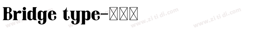 Bridge type字体转换
